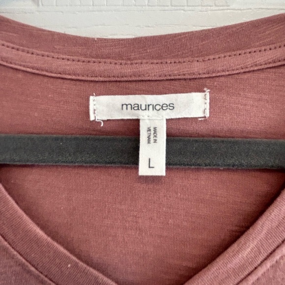 Maurice’s Dusty Mauve bubble sleeve top - Picture 3 of 4